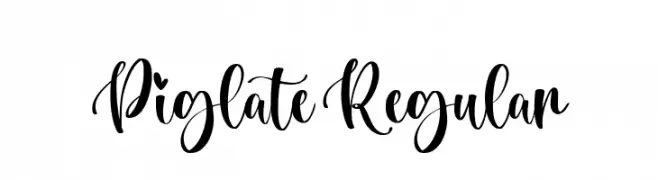 Piglate Regular  Скачать бесплатные шрифты