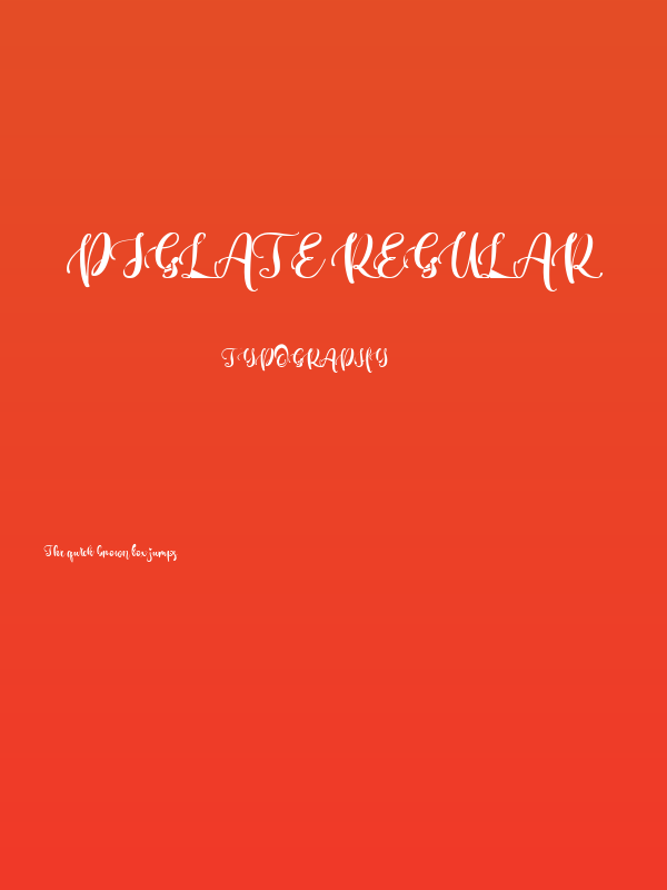 Piglate Regular Poster