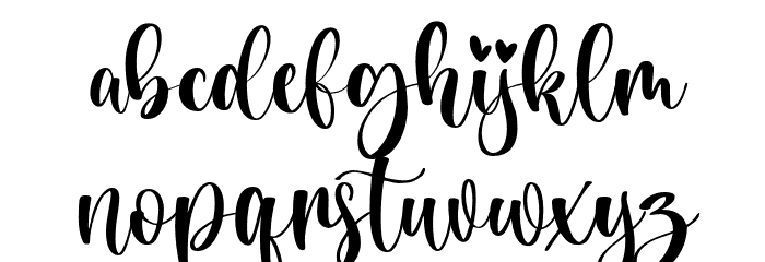 Piglate-Regular Font LOWERCASE