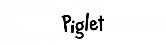 Piglet  Frei Schriftart Herunterladen