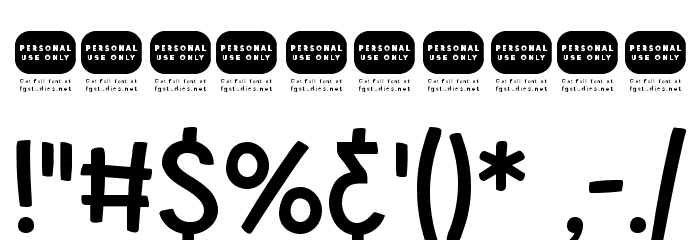 Piglet Font OTHER CHARS