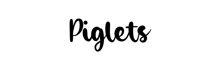 Piglets  Frei Schriftart Herunterladen