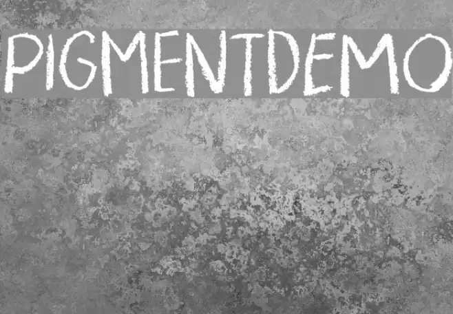 PigmentDEMO Schriftart examples