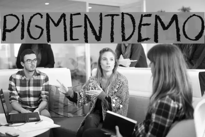 PigmentDEMO Schriftart examples