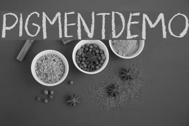 PigmentDEMO Schriftart examples