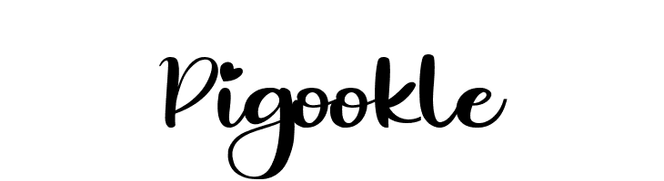 Pigookle  フリーフォントのダウンロード