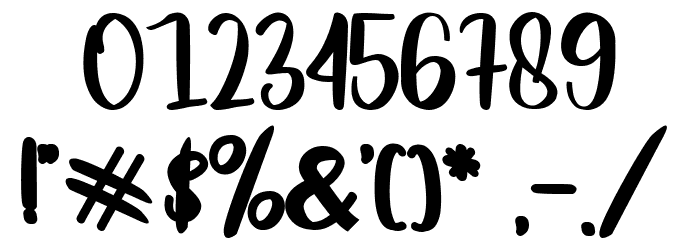 Pigookle Font OTHER CHARS