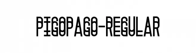 Pigopago-Regular  Frei Schriftart Herunterladen