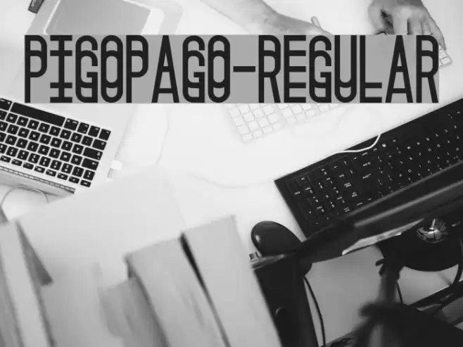 Pigopago-Regular Font examples