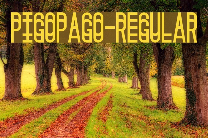 Pigopago-Regular Font examples