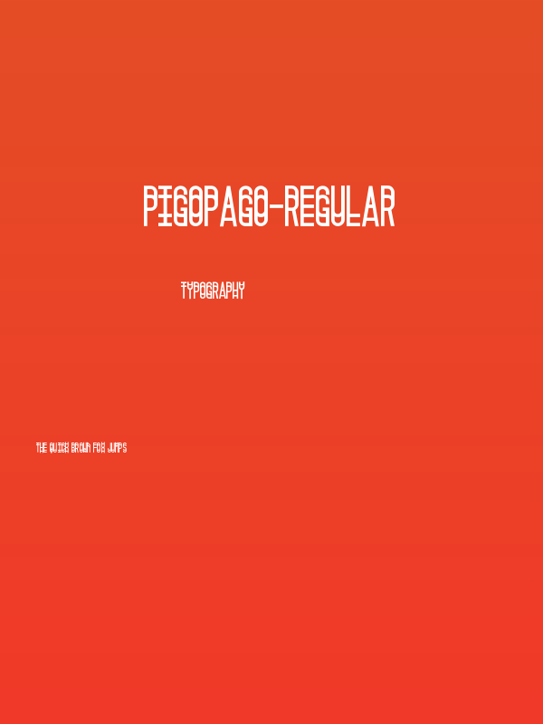 Pigopago-Regular Poster