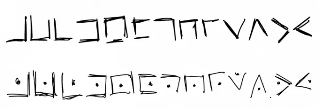 Pigpen Regular Шрифта ВЕРХНИЙ