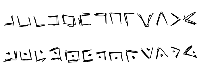 Pigpen Regular Polices MINUSCULES