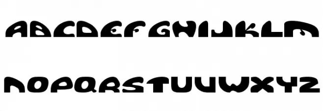 Pigpen Schriftart Groß