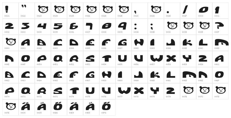 Pigpen Character Map