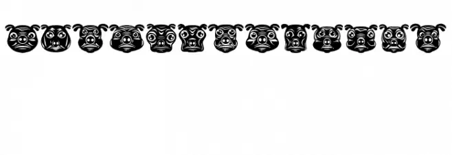 Pigs Regular Font OTHER CHARS