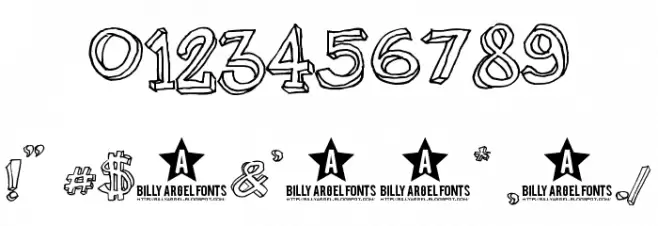 Pijamas Font OTHER CHARS