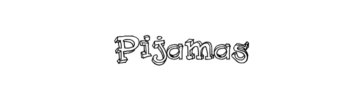 Pijamas  baixar fontes gratis