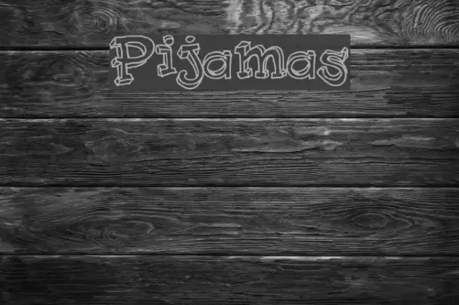 Pijamas Font examples