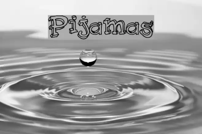 Pijamas Font examples