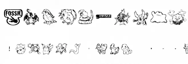 Pika Pika Font OTHER CHARS