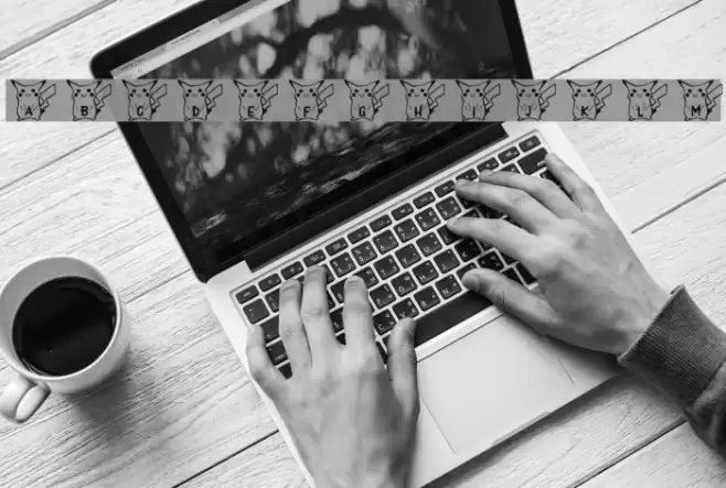 Pika Pika Font examples