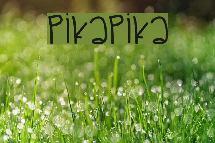 PikaPika Font examples