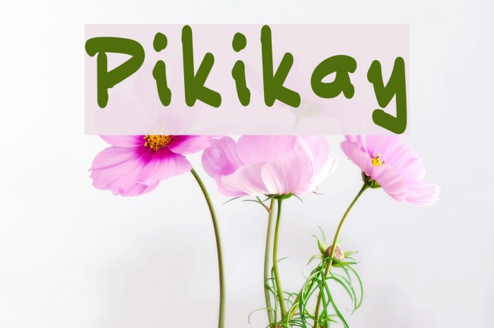 Pikikay Font examples