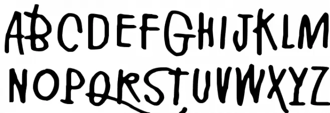 Pikku Julmuri Font UPPERCASE