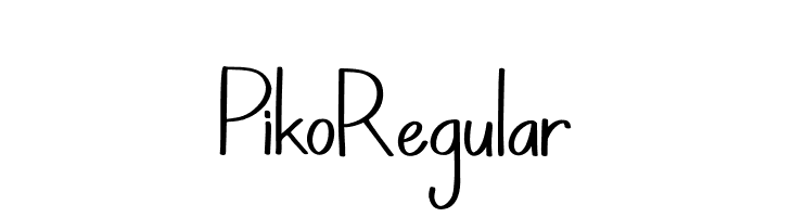 PikoRegular  les polices de caractères gratuit tlcharger