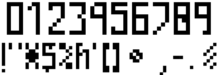Piksalet Font OTHER CHARS