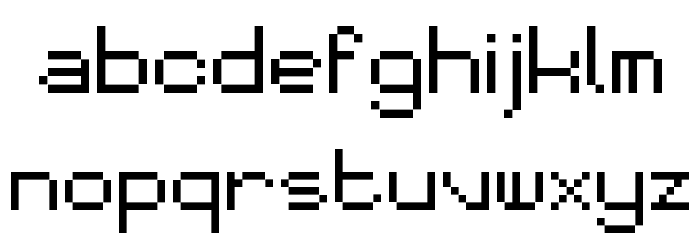 Piksel Font LOWERCASE