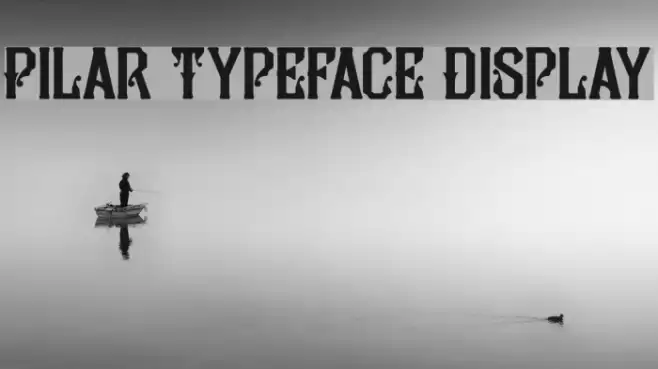 Pilar Typeface Display Fuentes examples