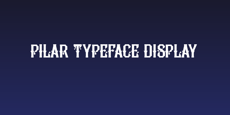 Pilar Typeface Display Social Header