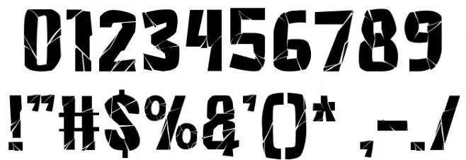 Pile Of Rock Font OTHER CHARS