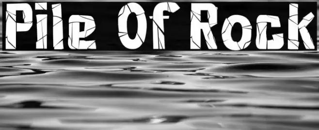 Pile Of Rock Font examples