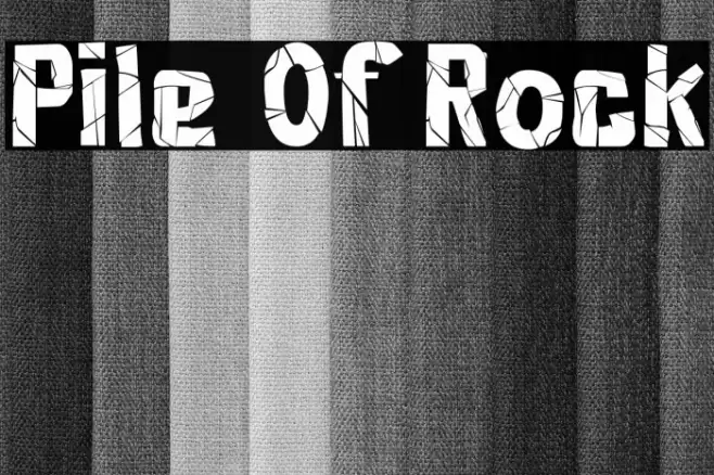 Pile Of Rock Font examples
