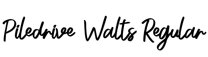 Piledrive Walts Regular  baixar fontes gratis
