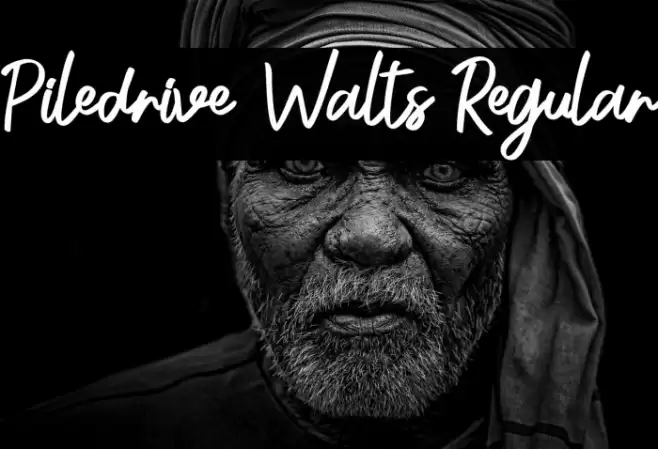 Piledrive Walts Regular خط examples