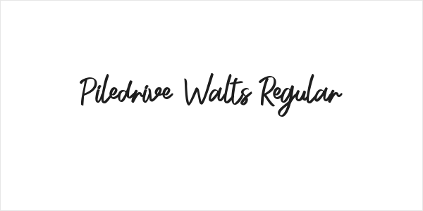 Piledrive Walts Regular Logo