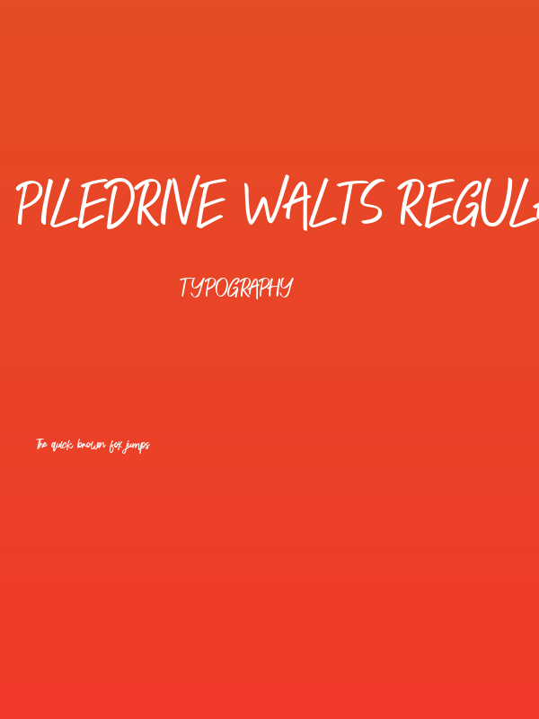 Piledrive Walts Regular Poster