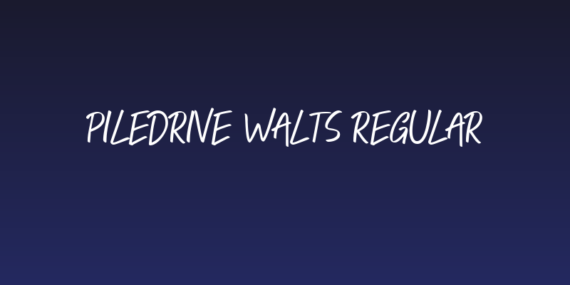 Piledrive Walts Regular Social Header