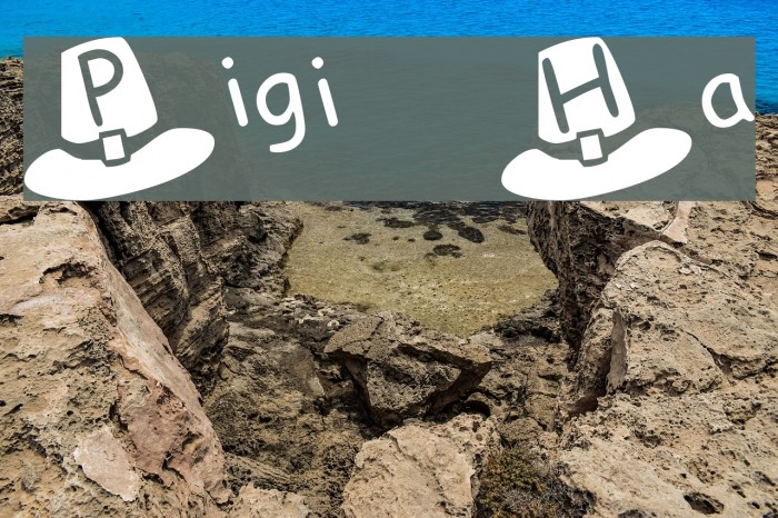 Pilgrim Hats Font examples