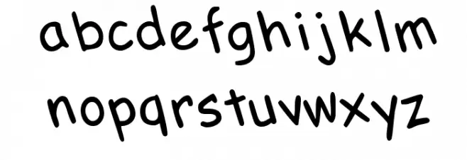 Pilgrim Hats Schriftart Kleinbuchstaben