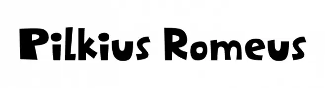 Pilkius Romeus  Descarca Fonturi Gratis