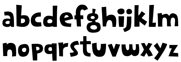 Pilkius Romeus Font LOWERCASE