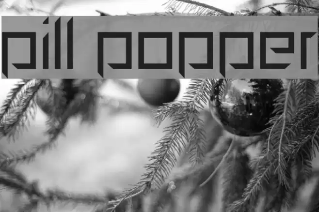Pill Popper Font examples