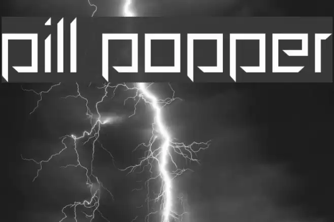Pill Popper Font examples