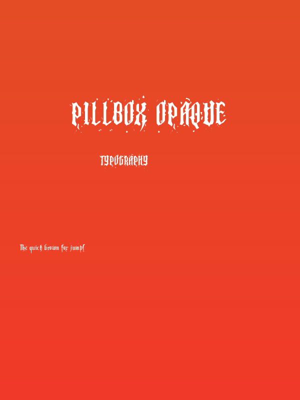 Pillbox Opaque Poster