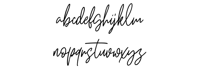 Pillish Free Font LOWERCASE